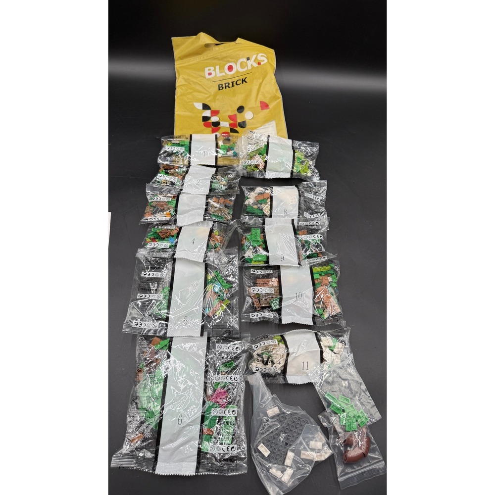 Unbranded Bonsai Tree Building Block Set 11 Sealed Bags Parts No Instructions